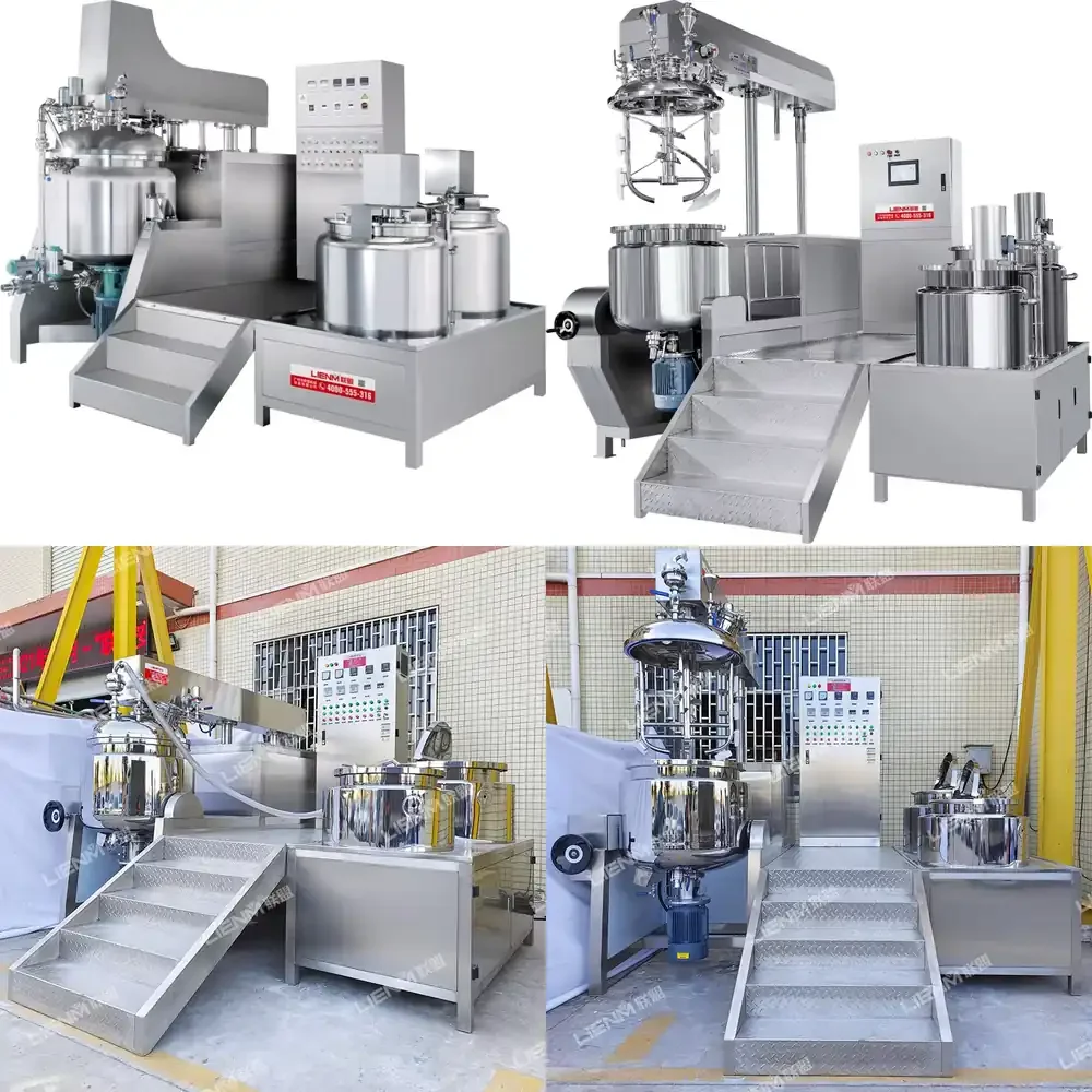 Cosmetics Manufacturing Equipment Mixing tank Homogenizer Vacuum Emulsifier Mixer Lotion Mixing Machine