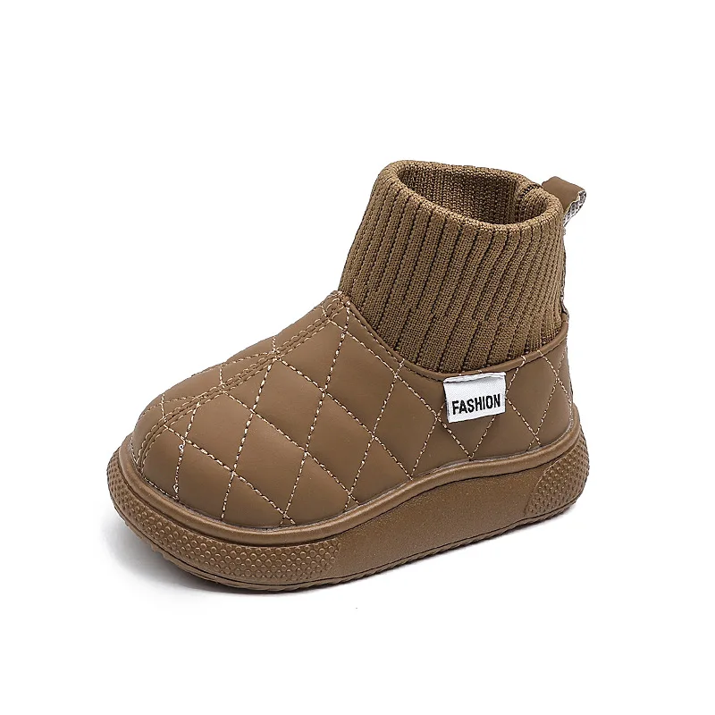 

Winter Snow Boots New Fashion Versatile Girl Boot Simple Anti Slip Soft Warm Kid Boots Retro Trend Lightweight Short Girl Shoes