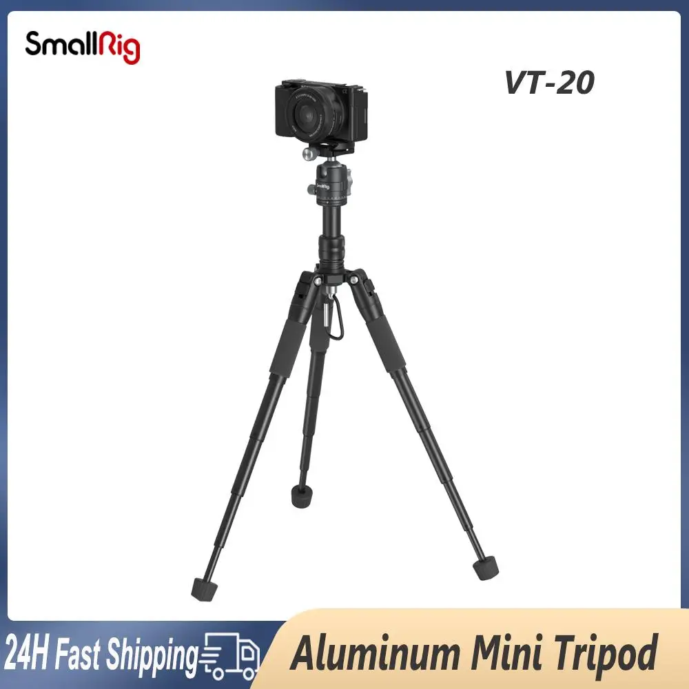 

Smallrig Aluminum Alloy Portable Mini Tripod Extendable Tripod with Ball Head for Smartphone Sony Canon Nikon DSLR Camera