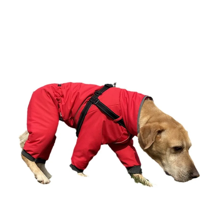 

Зимняя одежда для собак: водонепроницаемая, ветрозащитная, теплая, утолщенная куртка для крупных пород, таких как лабрадор и бордер-колли.