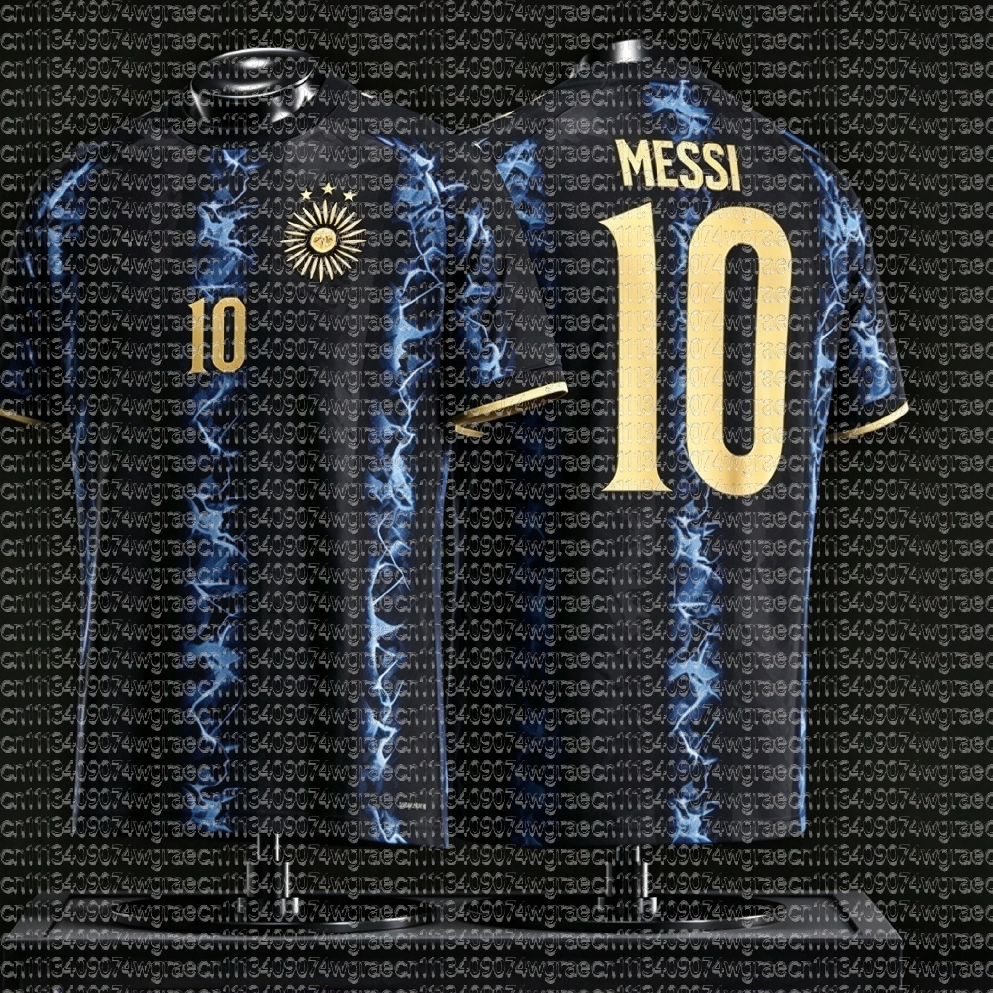 2026 Special Argentina Fan Messi #10 Soccer Jersey New Men’s Women Tee Children Parent Child Quick Dry Short Sleeves Kids Tshirt