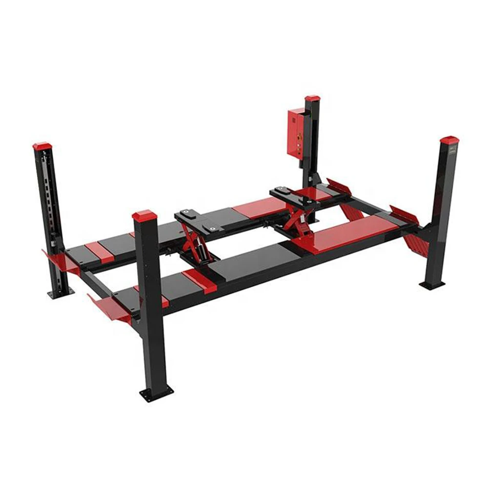 Car Lift 4 Post 2 Car Hoist Machine to Lift the Car 7000 lb