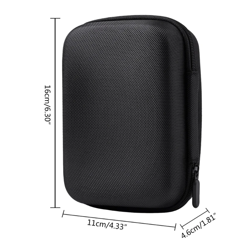 電子オーガナイザー 小型トラベルケーブルオーガナイザーバッグ 小物アクセサリーバッグ ハードEVAキャリングトラベルケースポーチ
