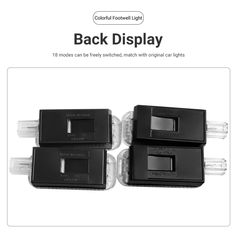 Car Footwell Lamps For Skoda Octavia 3 A7 MK3 5E 2015 2016 2017 2018 2019 2020 Atmosphere Decoration Lights Interior Accessories view 5