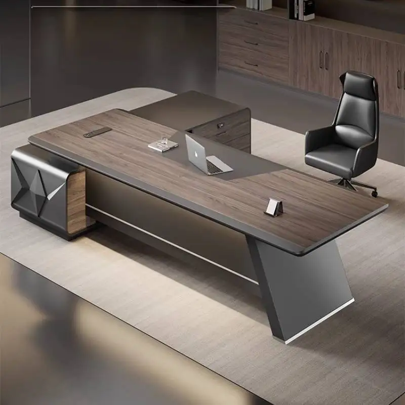 Strong Storage Executive Office Desk Cheap Manager Large Modern Computer Desk Study Drawers Mesa Escriotorio Work Station Table