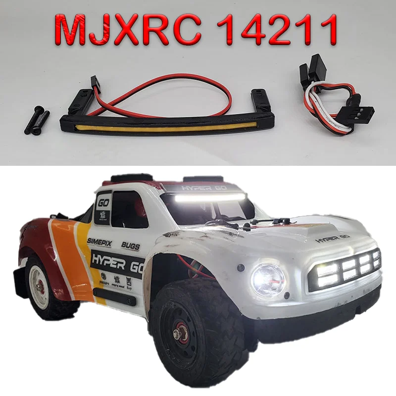 

MJXRC LED Roof Headlights Spotlights for 1/14 HYPER GO RC MJXRC 14211 Remote Control Short Course Trucks Car