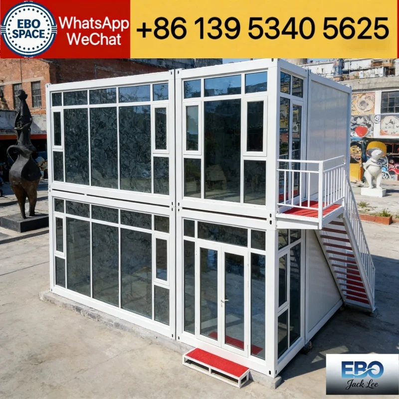 Made in China EBO CE Certified 20-foot Folding Home Micro Cabin Outdoor Prefabricated Mobile Container