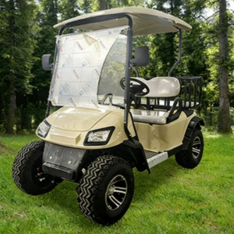 China Best Sellers 72V Golf Buggy High Popularity Electric Golf Cart Folding Cargo Cart With Rear Cargo Box Rapid Delivery