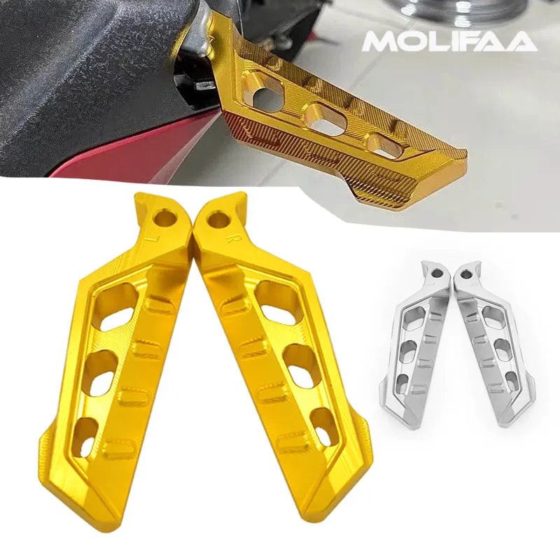 Motorcycle Rear Passenger Pedal Footrest For YAMAHA NMAX NVX AEROX 155 XMAX 300 CNC Foldable Non-Slip Foot Rest Pegs Accessories
