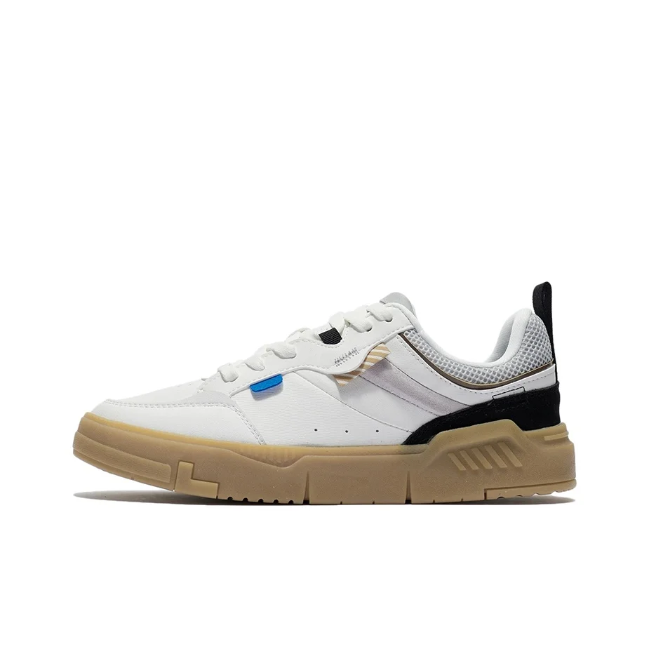 Li Ning ACE Comfortable Abrasion Resistant Low top Skateboard Shoes Men's White AGCR235-4