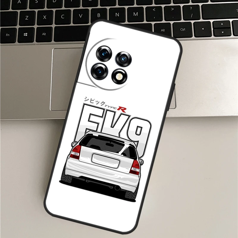 JDM نوع R سيفيك الرياضة سيارة حافظة ل OnePlus Nord CE 2 لايت 2T N10 N20 غطاء ل OnePlus 11 10 9 Ace برو 8T 9R 10T 9RT