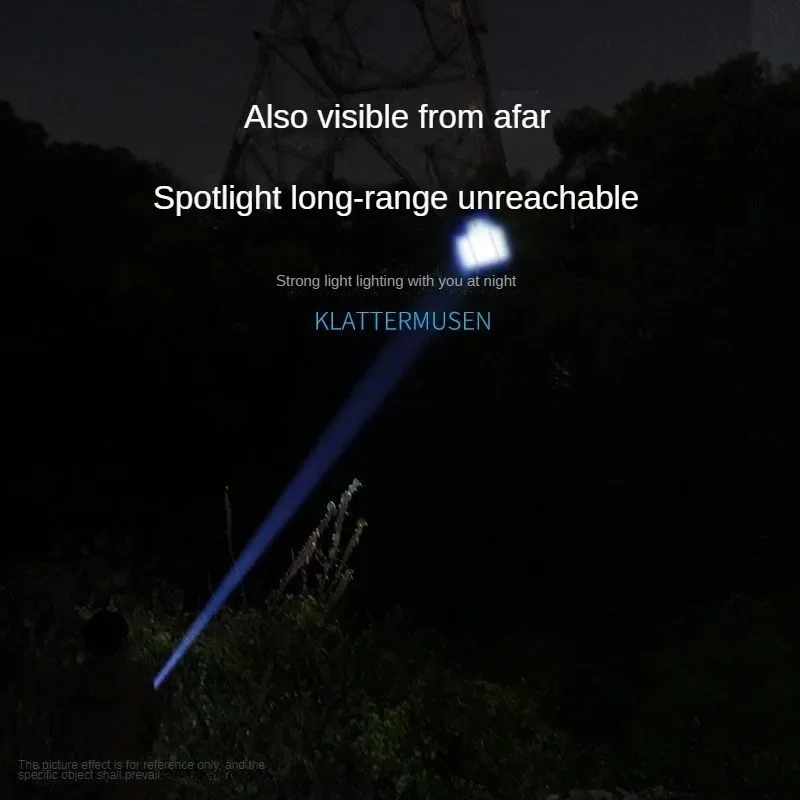 Xiaomi SMILING SHARK Outdoor Flashlight Portable Strong Light Variable Focus with Outdoor Hunting Fishing Walking Lighting Tool