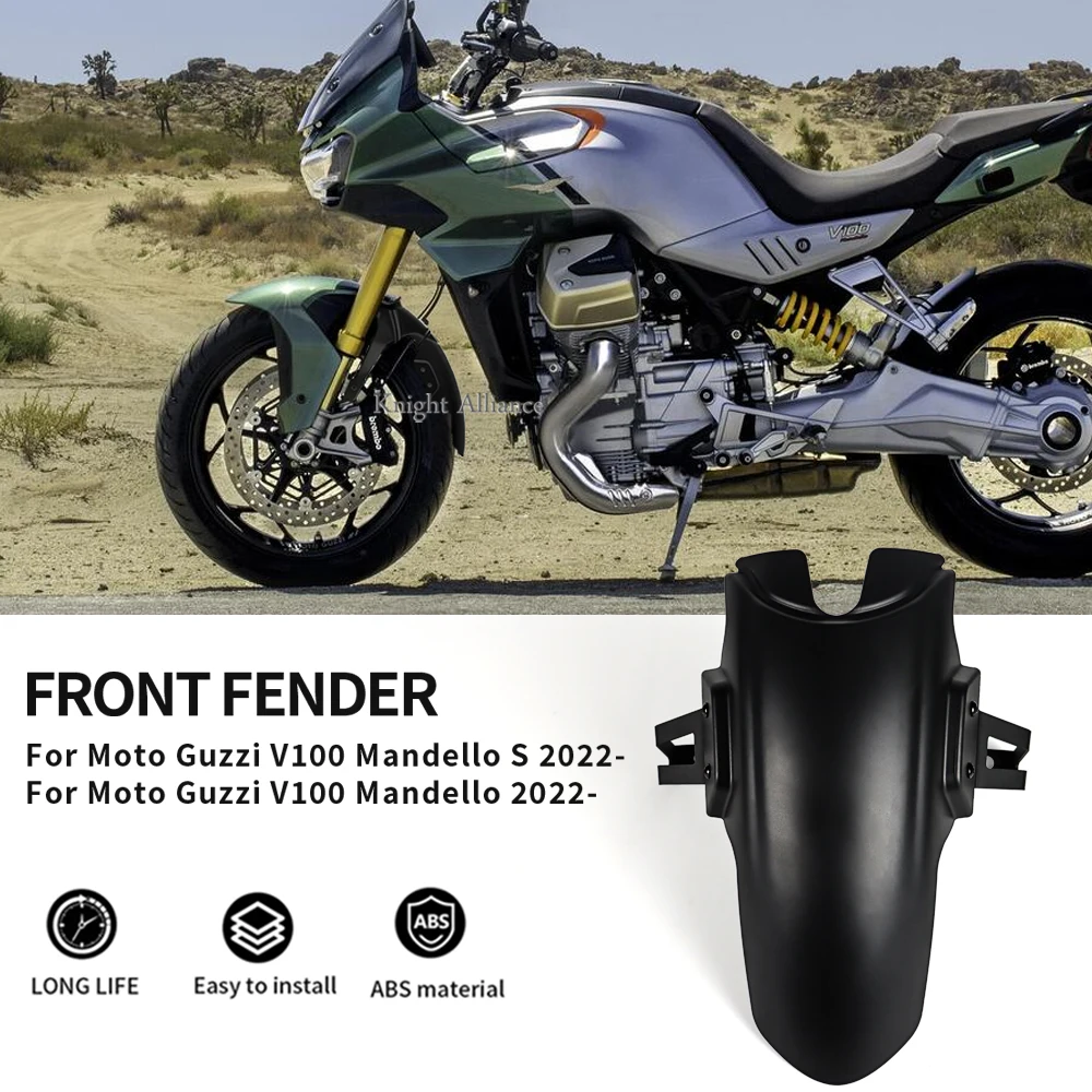 

For Moto Guzzi V100 Mandello / S 2022 2023 2024- Accessories Front Fender Mudguard Extender Mudguard Splash Guard Extension