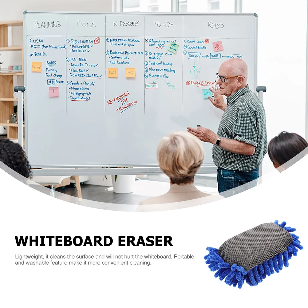 

4Pcs Blackboard Eraser Microfiber Double Sided Dry Erase Eraser for School Office Whiteboard Cleaner Board Wiper