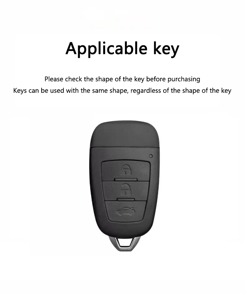 Leather Car Smart Remote Key Case Cover Protector Holder Shell For FAW Besturn X80 2018 2019 2020 2021 Keychain Accessories