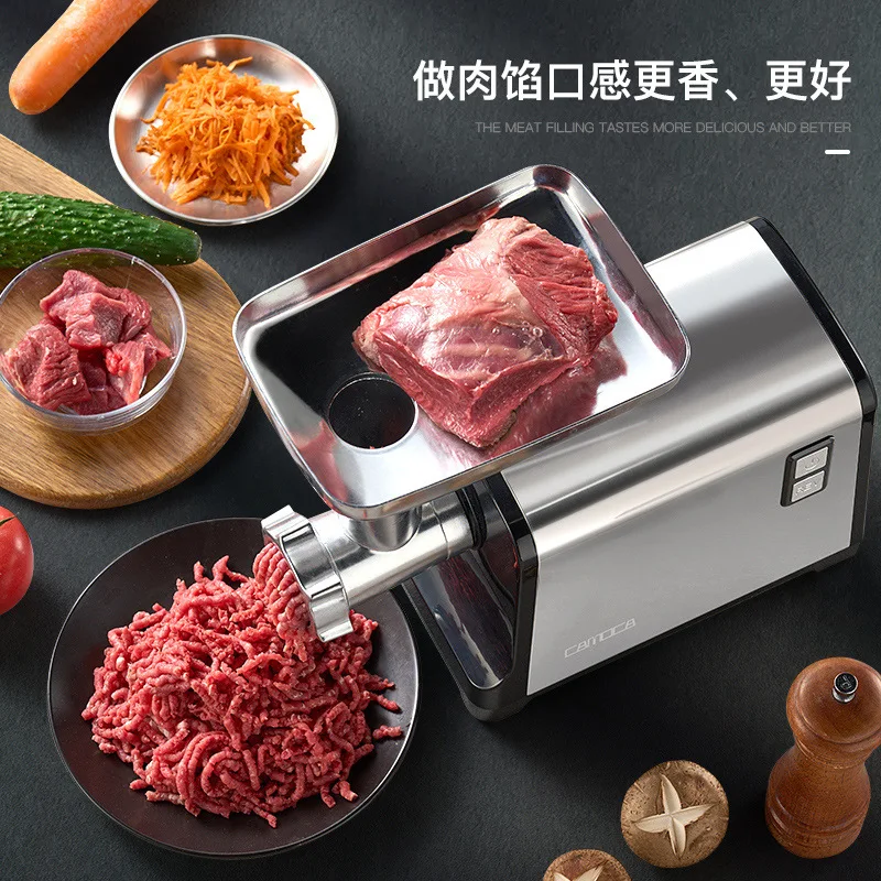 220V German Stainless Steel Electric Meat Grinder Sausage Stuffer Home Kitchen Appliance LYH