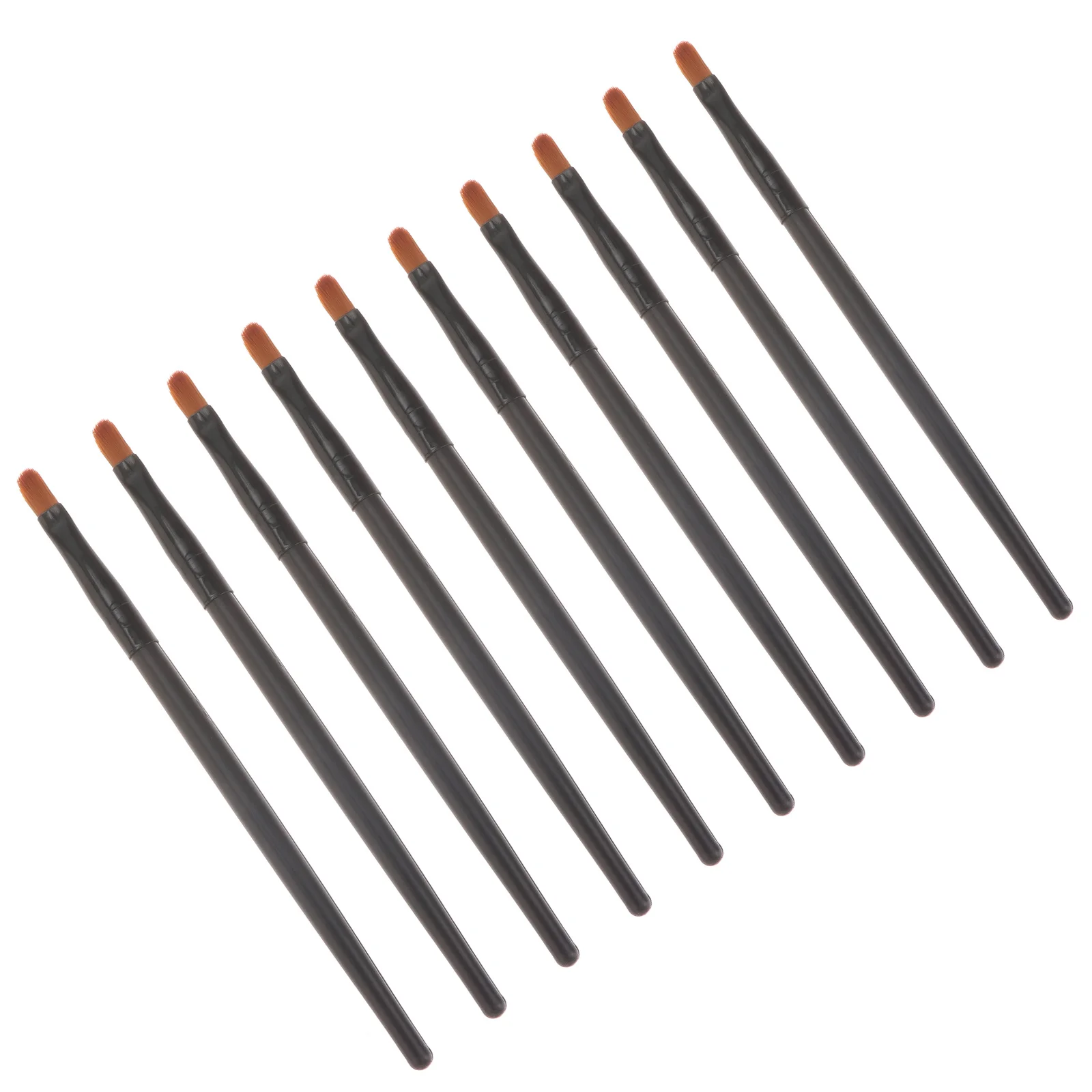 مجموعة فرش مكياج مكونة من 10 قطع، مقبض خشبي عالي الجودة لتطبيق العين والشفاه والأنف، تطبيق ناعم ولطيف، مستلزمات التجميل