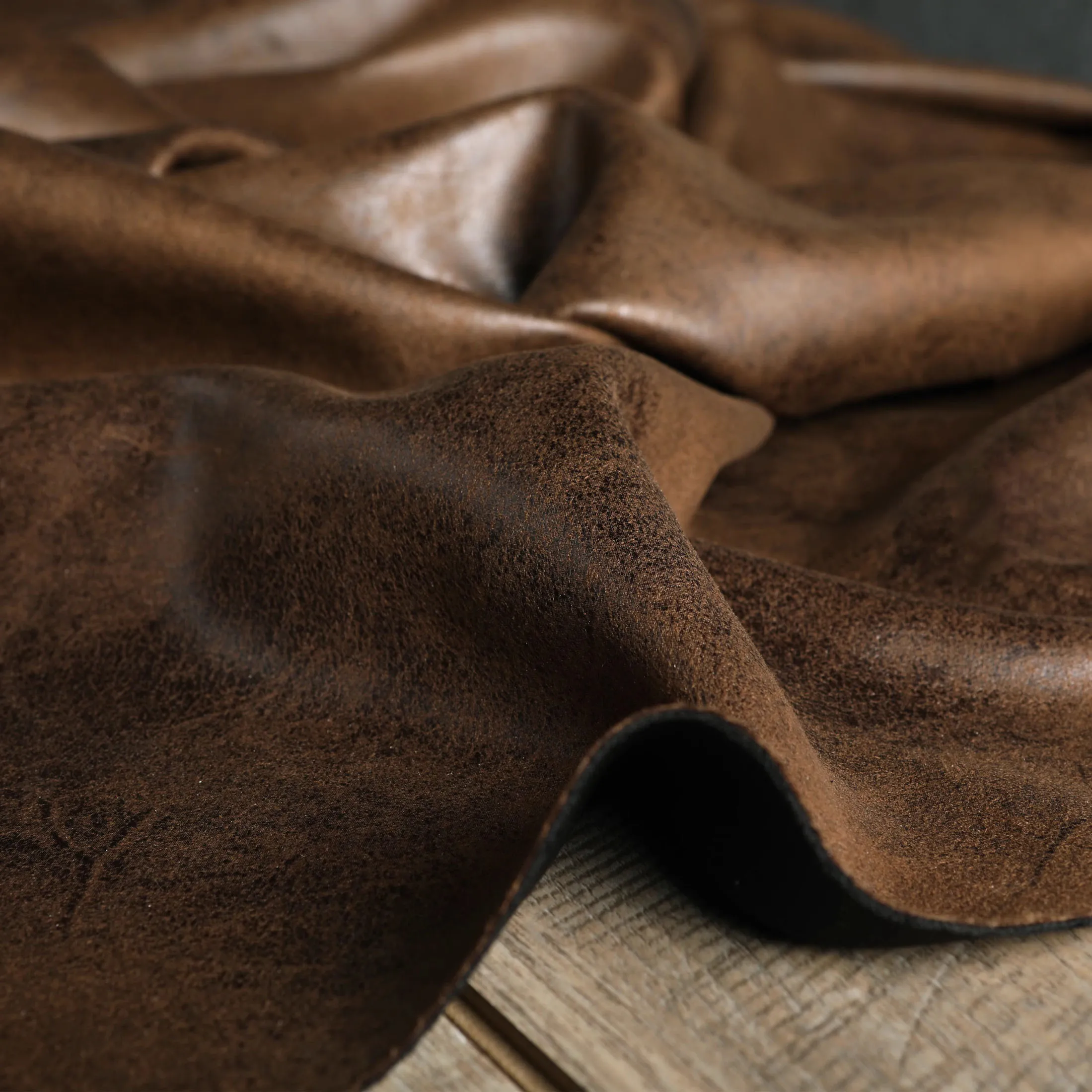 

1yard Withered tree yellow leather fabric Spot making old tissu Coat,skirt,DIY bag,designer Fabrics for clothing