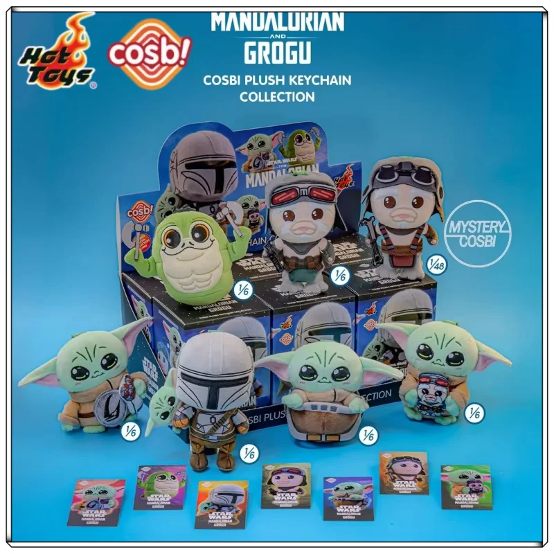 Nuevo 2026 Star Wars Mandalorian y Grogu Cosbi Llavero de Peluche Caja Sorpresa Hot Toys Artículos de Película Bolsa Misteriosa Colgante de Juguete