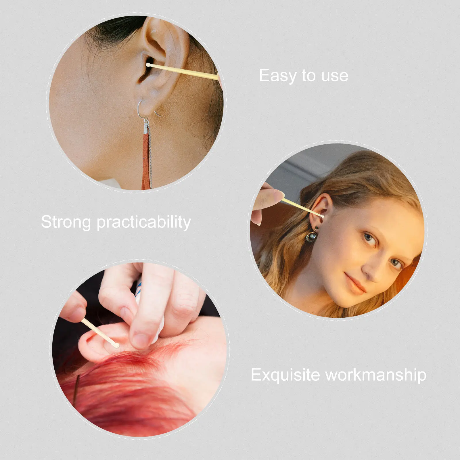 5Pcs Ear Picks Premium Material Sturdy Earwax Removal Kit Portable Personal Ear Cleaner Tool Easy Carry Lightweight