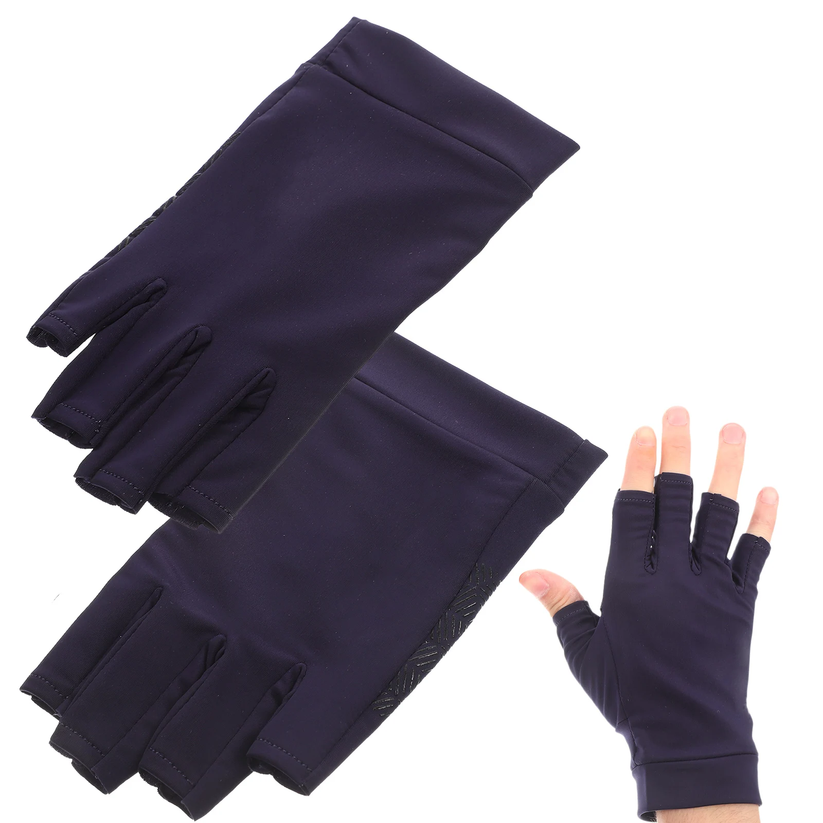 

Outdoor Half Finger Fitness Gloves Ice Silk Silicone Grip Shockproof Breathable Riding Gloves Portable Protective Bike Gloves