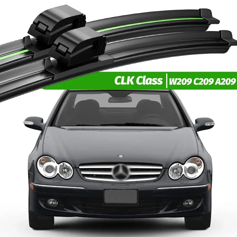 

For Mercedes Benz CLK Class W209 C209 A209 2002-2009 2pcs Front Windshield Wiper Blades 2003 2006 Windscreen Window Accessories