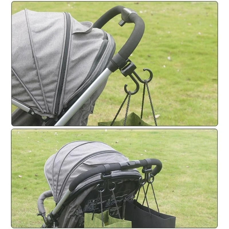 J15U รถ Hook รถเข็นเด็กทารก Hook สำหรับแขวนกระเป๋าผ้าอ้อม Mommy รถเข็นเด็กคลิป Travel