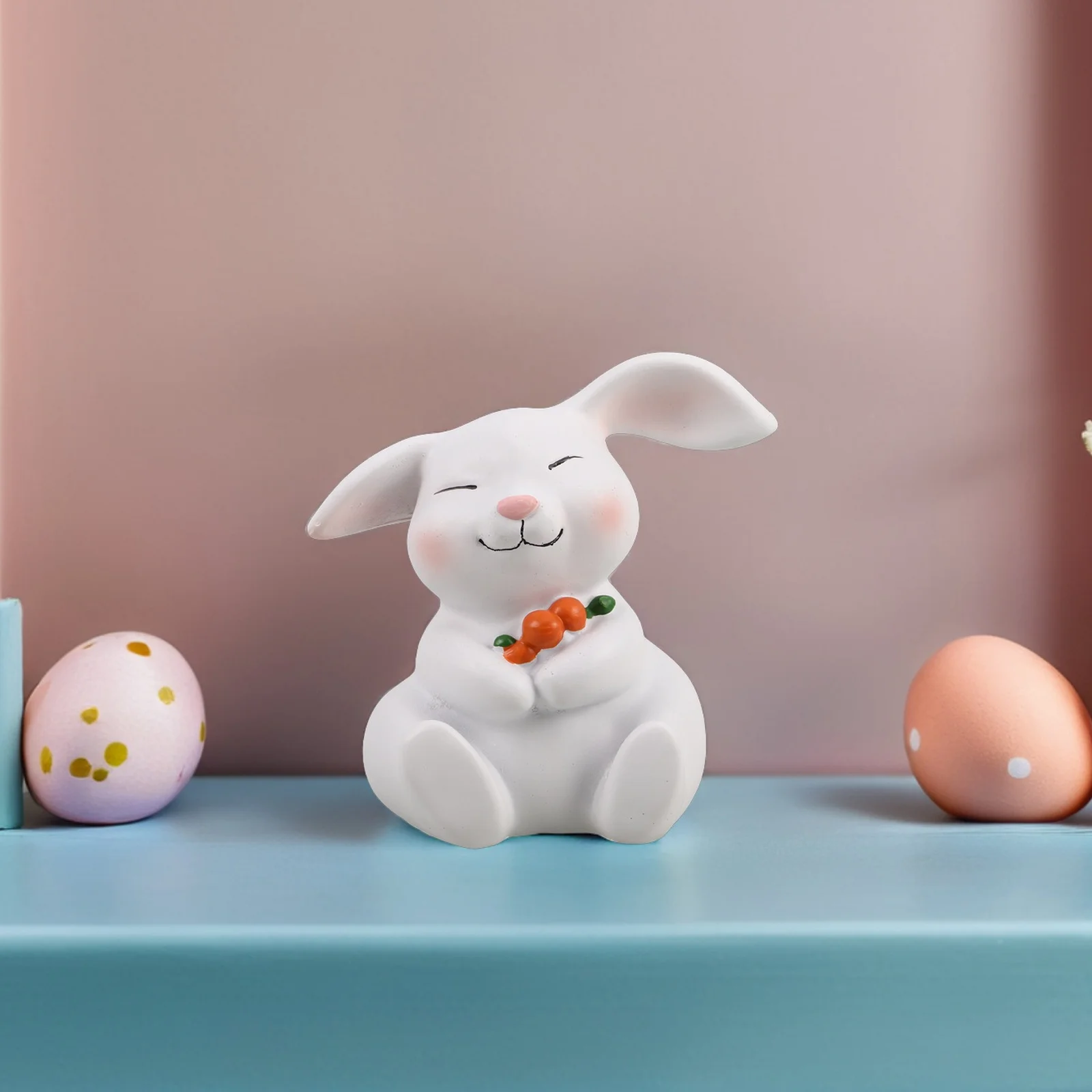 

Spring Easter Bunny Resin Rabbit Statue Cute Home Decor Garden Decorations Farmhouse Bunny Ornaments Easter Resin Rabbit