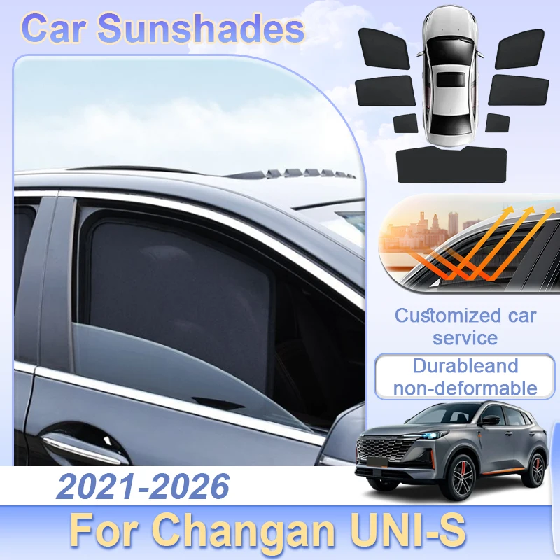 

Accessories For Changan UNI-S 2021 2022 2023 2024 2025 2026 Car Mesh Sunshade Window Sun Visors Magnetic Auto Privacy Curtains