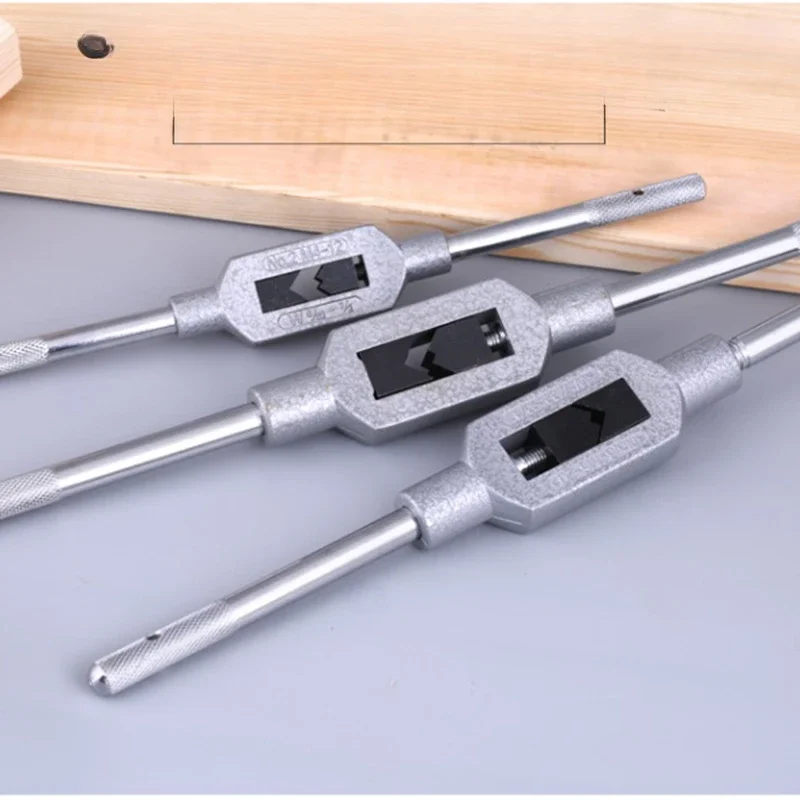 

Adjustable Tap Wrench for Thread Tap Handle Steel Hand Taps Holder Tapping Reamer Tools M1-8/M1-10/M1-12