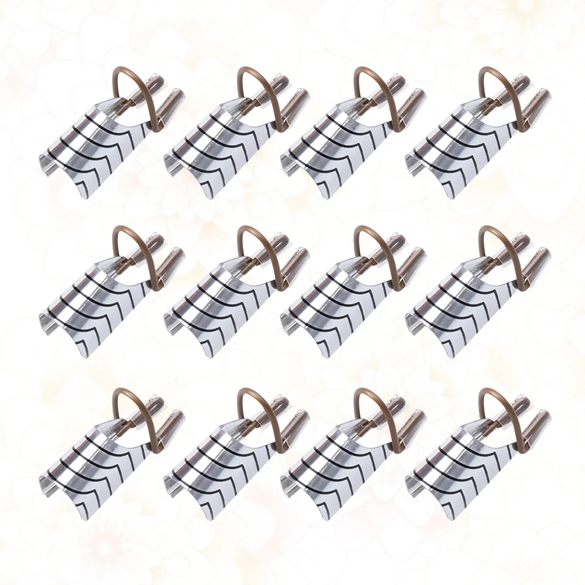 15 stuks verlengingsformulieren metaal aluminium herbruikbaar zilver voor gel manicure nail art tool salon thuisgebruik nagel schoonheidshulpmiddelen