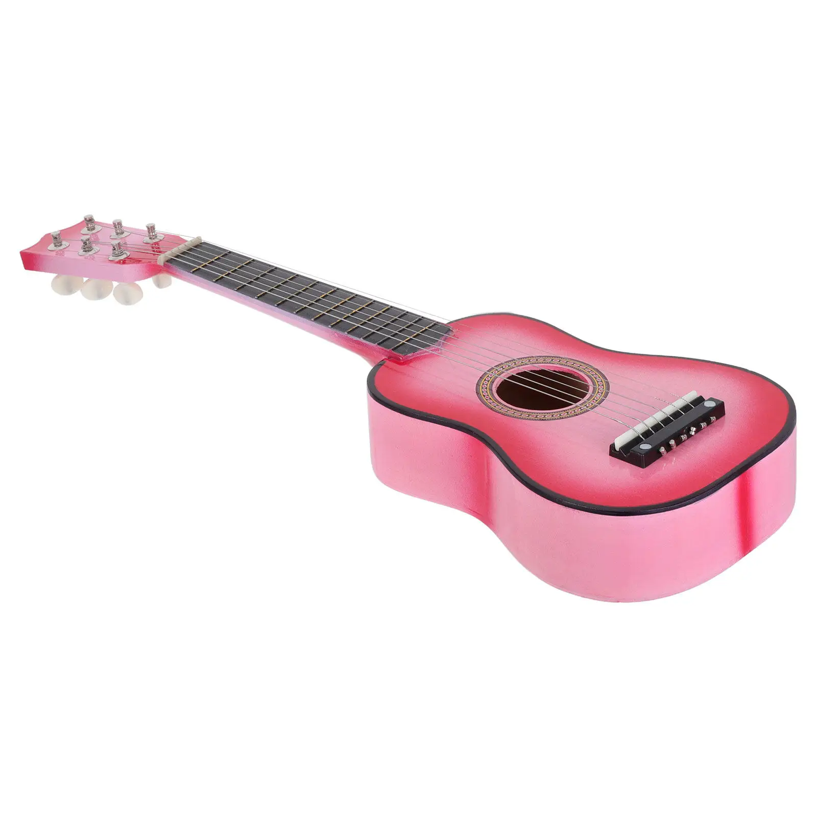 

21-дюймовая детская акустическая гитара малого размера, деревянный музыкальный инструмент для начинающих, с низкой посадкой струн, тонкими ладами, высоким качеством звука