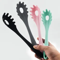 Large Silicone Pasta Spoon Noodle Spoon Food Grade Heat Resistant Pasta Grab Kitchen Cooking Tool Tableware