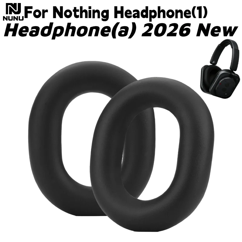 

Сменные амбушюры NUNU из протеиновой кожи с застежкой для наушников Nothing Headphone(1)/Headphone(a) 2026 – Новые запчасти для ремонта наушников