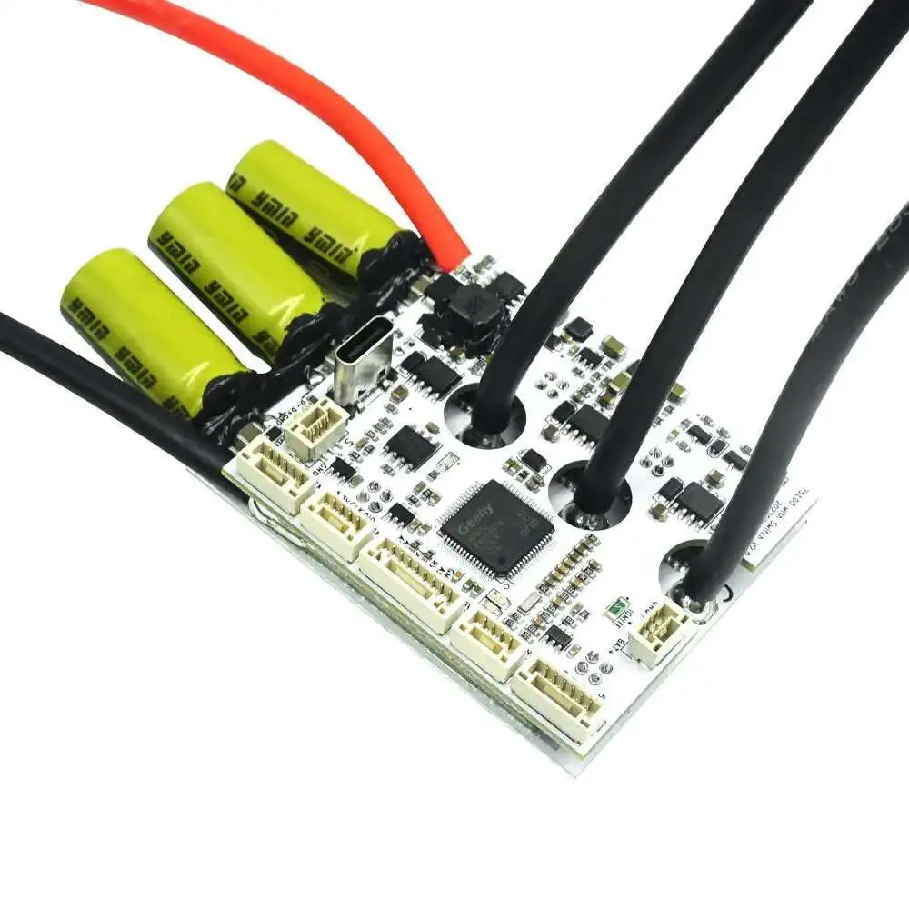 Flipsky 75100 V2.0 con PCB de aluminio con botón de interruptor de llave de encendido basado en VESC para monopatín eléctrico/Scooter/Ebike