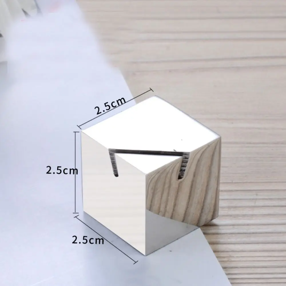 

Display Stand Stainless Steel Card Holder Funny Solid Number Sign Holder Creative Label Holder Table Number