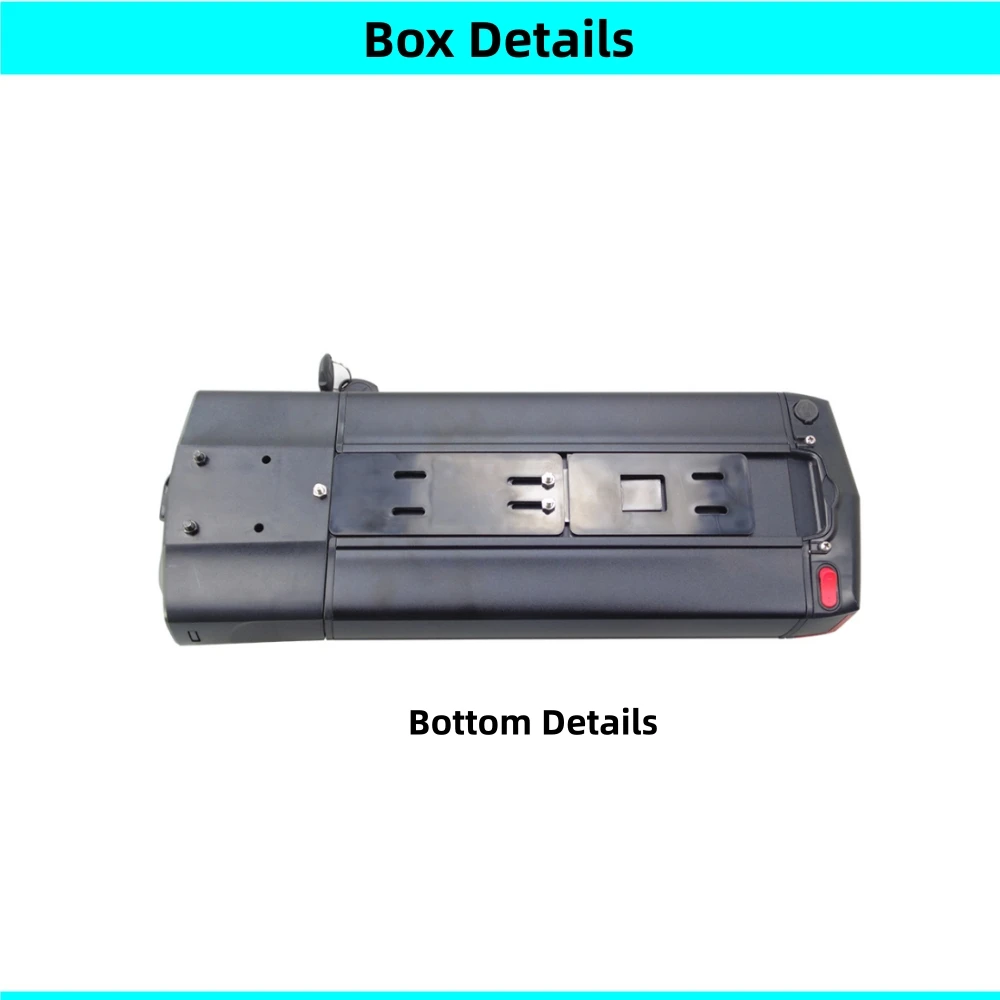 Rear Rack Frame Carrier City Bike Mountain Bike E-Bike Battery Box 36v 48V Black Silver Color Ebike Battery Case Base Holder