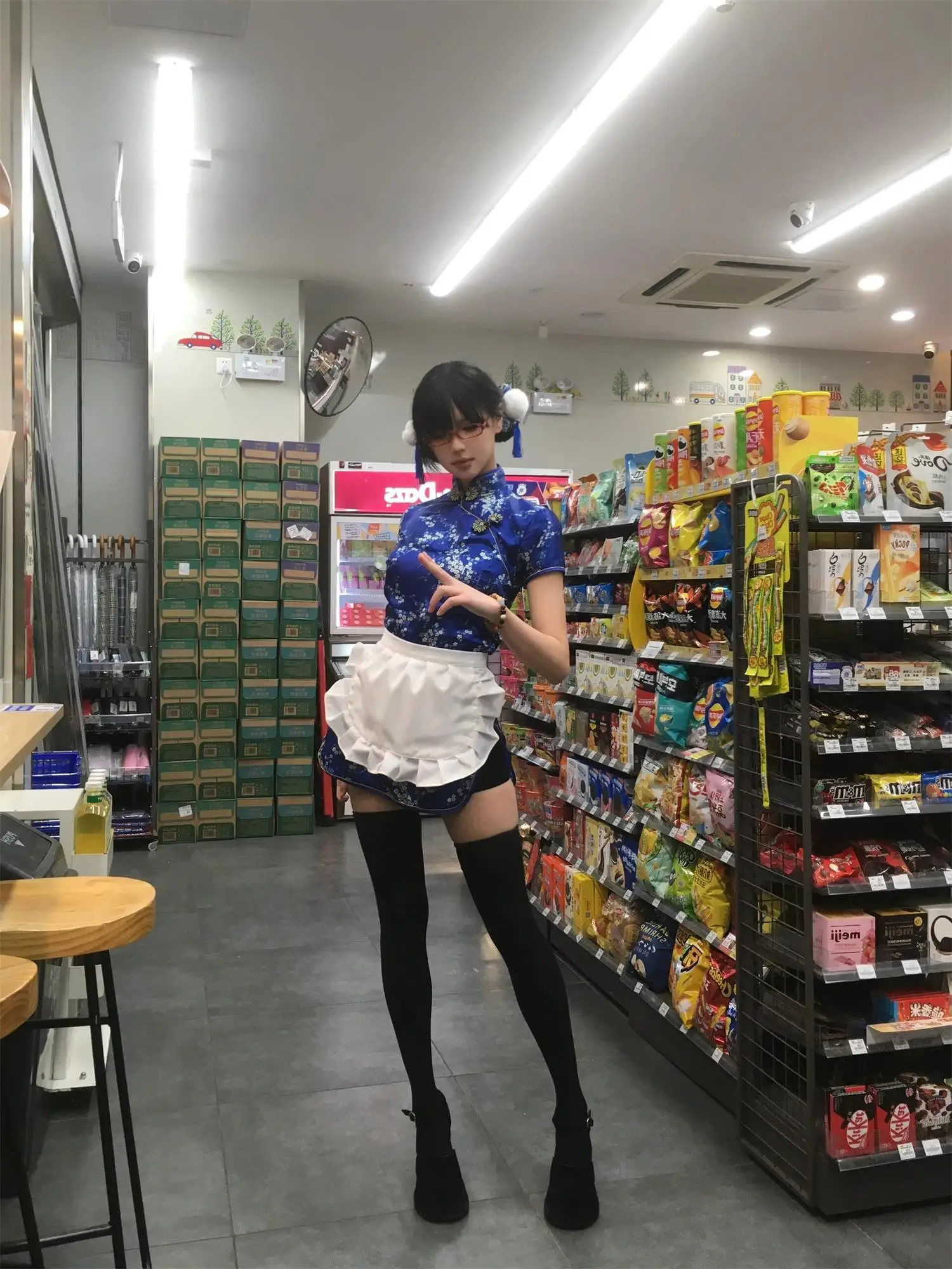 New Chinese Sle  Dr loween Cisas Cosplay orm Soft Girl Maid Skirt ort  Daily Wear