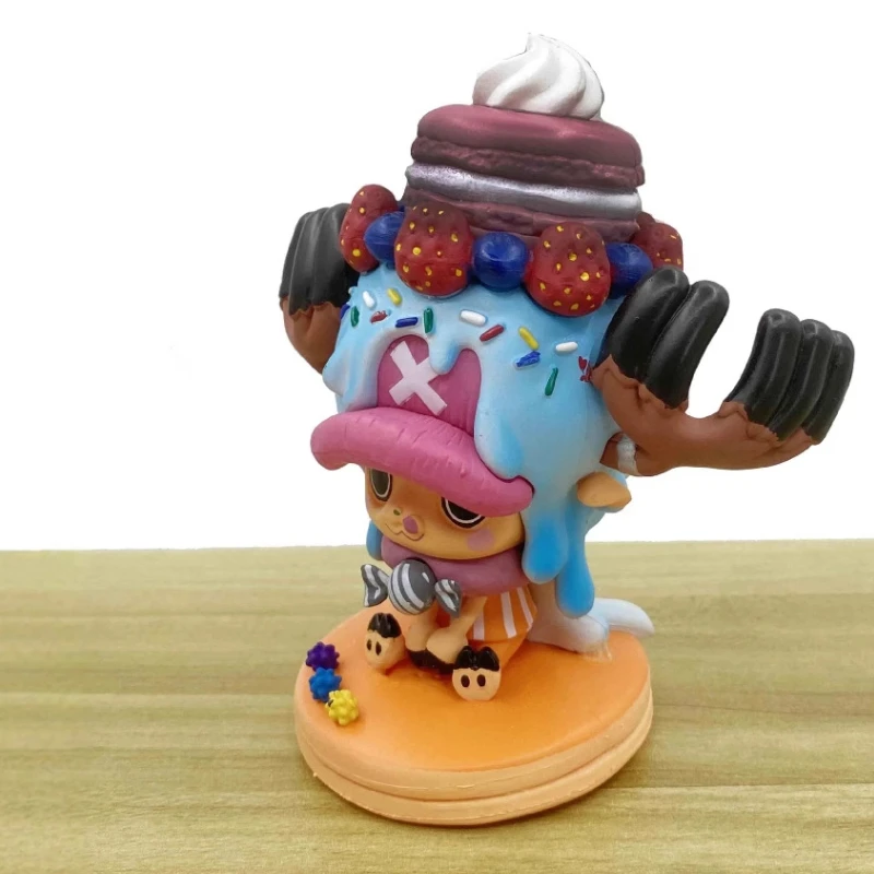 14cm ワンピース - キャンディチョッパー (ビスケット＆デザートVer.) アニメフィギュアモデル像コレクションデスクトップ装飾装飾品おもちゃ