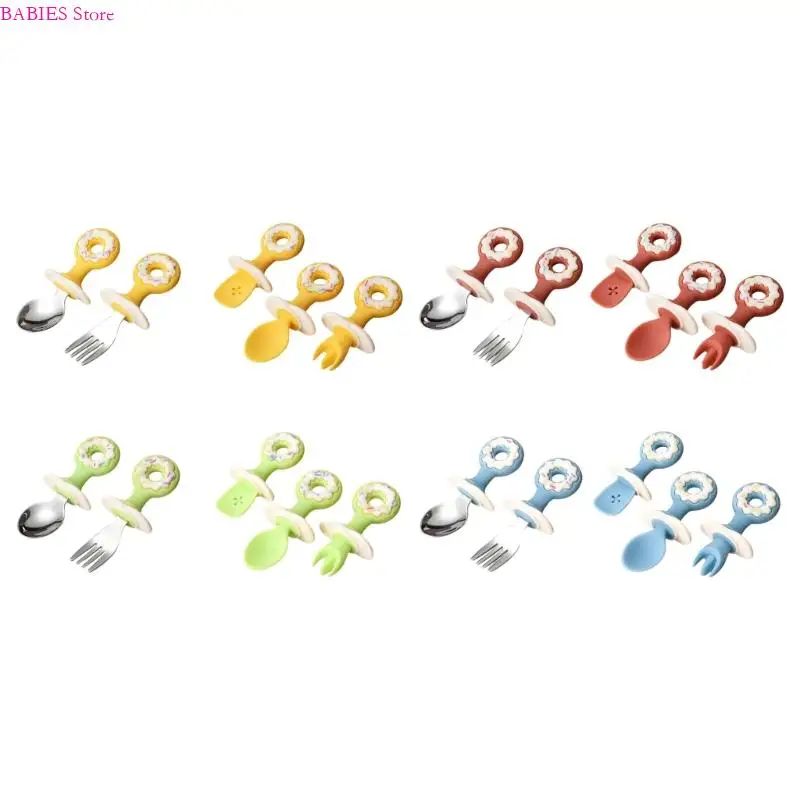 

C9GB Baby Led Weaning Supplies Anti Choke First Feeding Utensils Spoon Cutlery