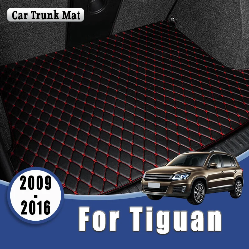 

Car Floor Mat Trunk Mat For Volkswagen VW Tiguan 2009 2010 2011 2012 2013 2014 2015 2016 Leather Carpet Interior Accessories