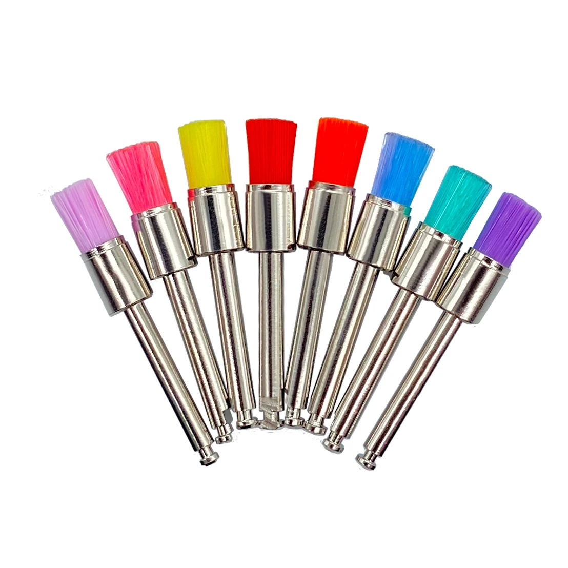 50pcs/Bag Dental Materials Prophy Brush Dentistry Polisher Disposable Dental Care Brush Head Prophylaxis Brushes