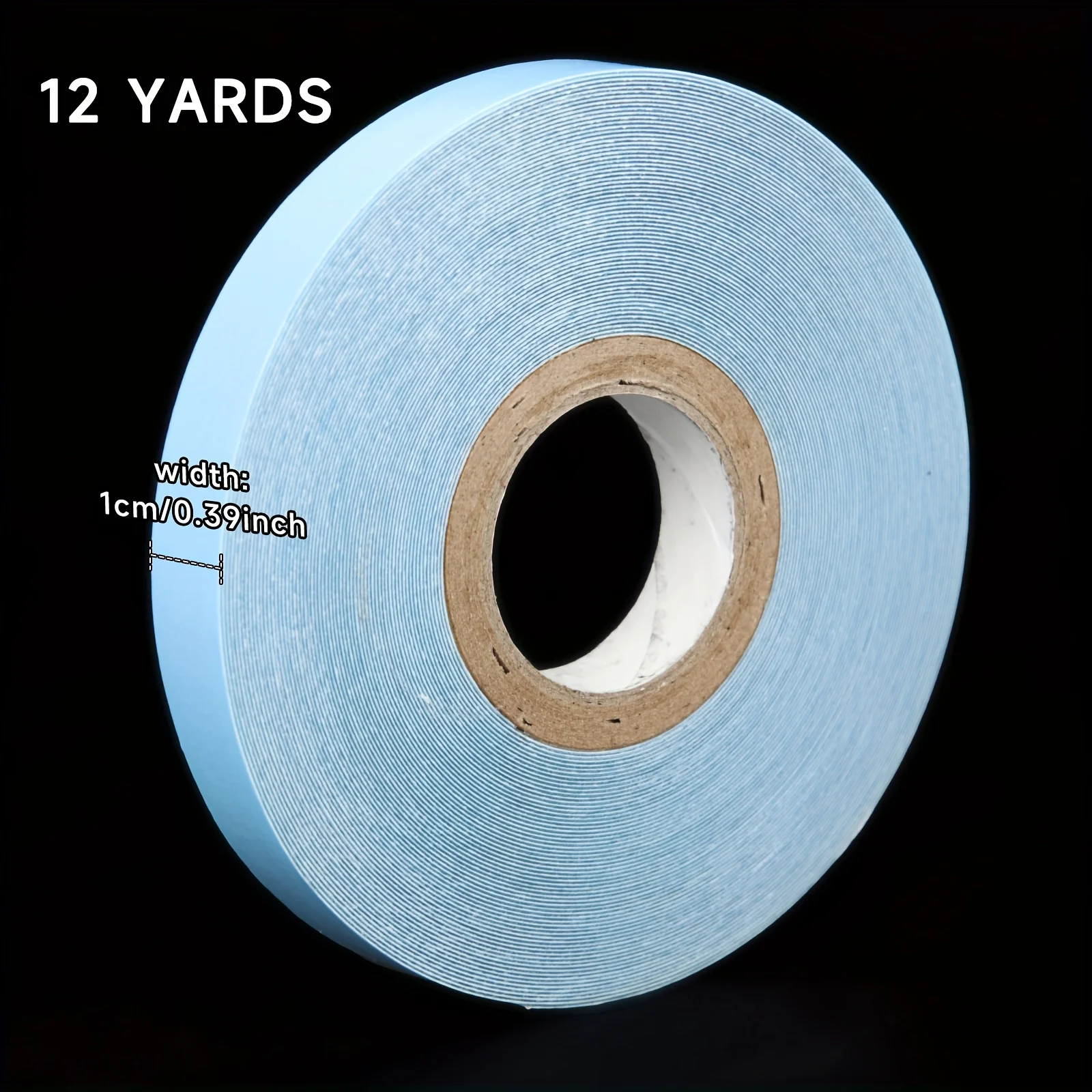 12 Yards/Rolle Haarsystem-Klebeband für Haarverlängerungen, kein Glanz, doppelseitiges Klebeband für Lace-Front-Perücken, Ersatzband – Detail 6
