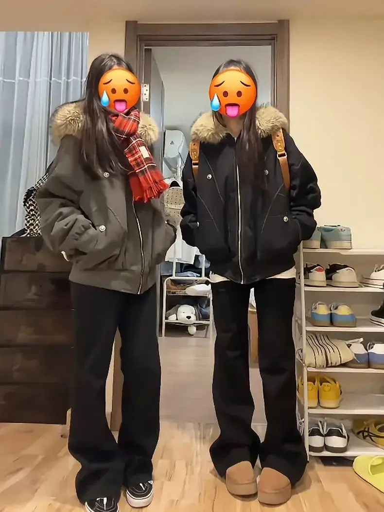 

Женское пальто с хлопковой подкладкой, новинка 2025 года, свободное пальто в корейском стиле с густым бархатным покрытием, зимняя хлопковая стеганая куртка