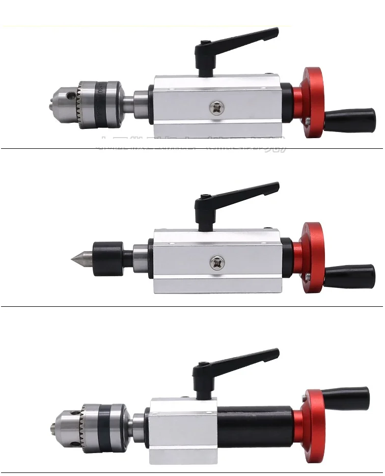 MT1 miniature bead machine retractable tailstock, woodworking lathe rotary thimble, drill chuck