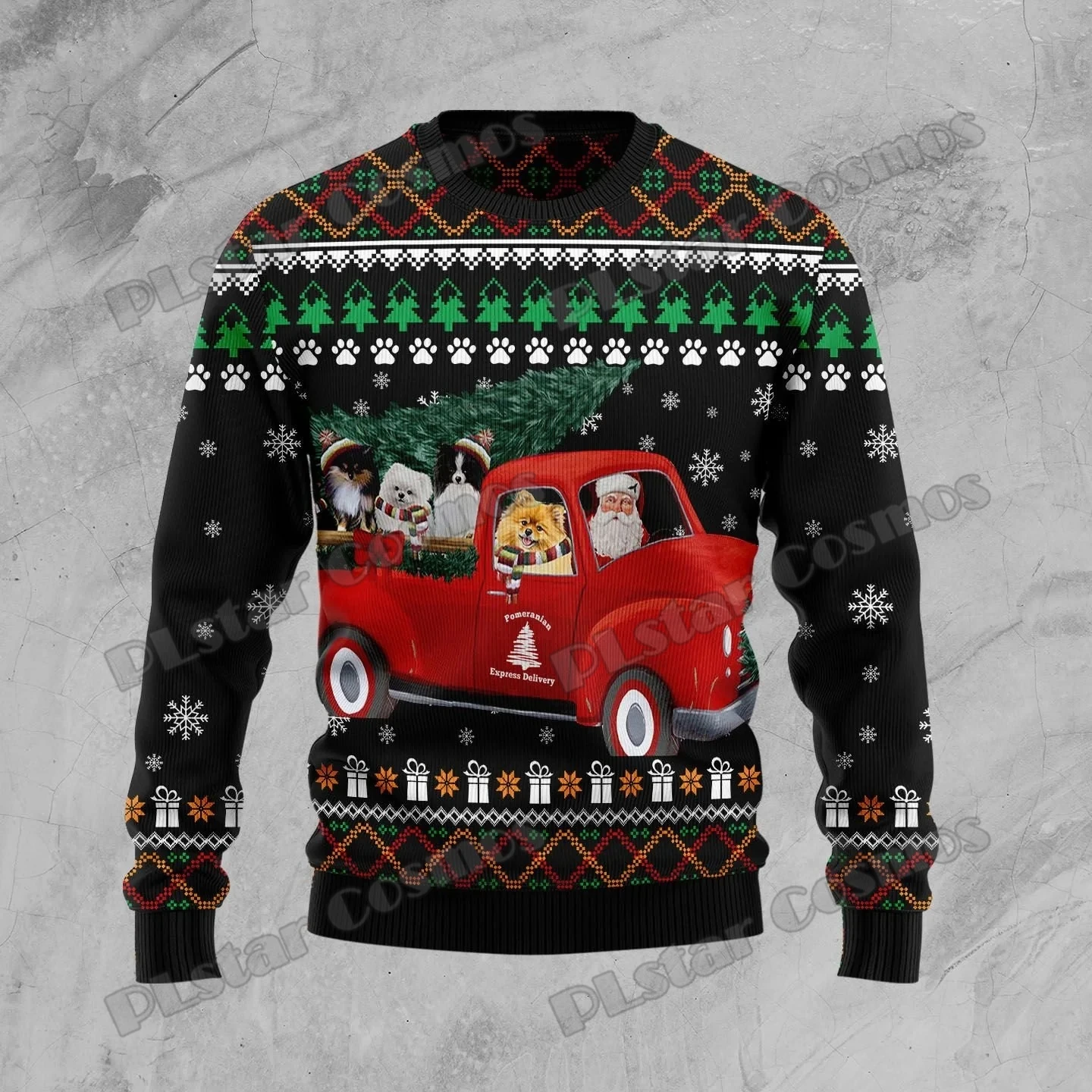 Plstar Cosmos Santa Vrolijk Kerstfeest 3d Geprint Mode Heren Lelijke Kersttrui Winter Unisex Casual Gebreide Pullover Myy21