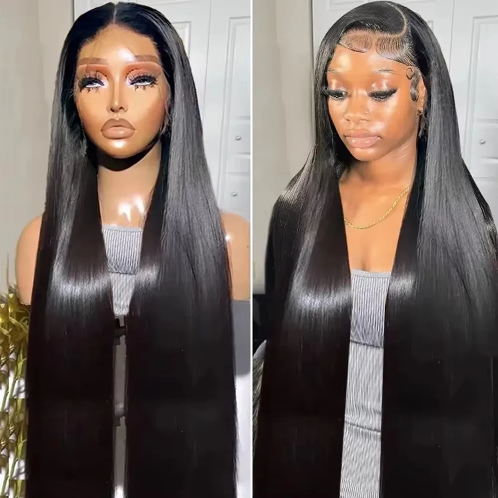 

Smooth Straight Wigs Human Hair 4X4 Lace Closure Wig For Women 13x4 13x6 Lace Frontal Wig Remy HD Lace Front Wig 30 32 36Inch