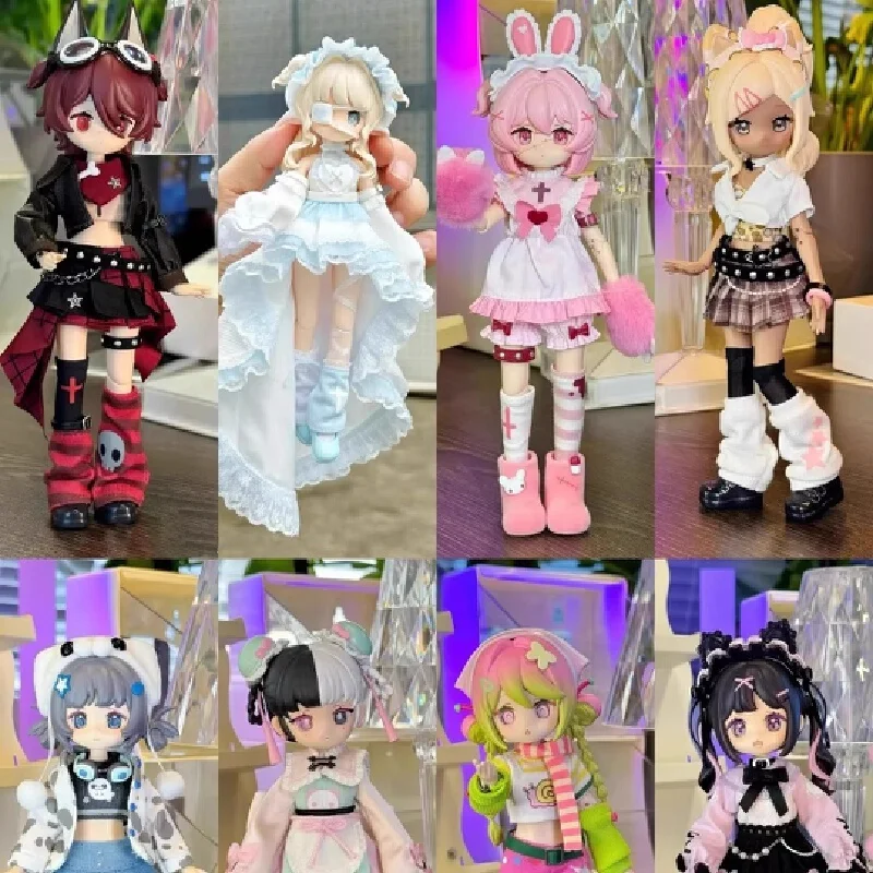 

Authentic Free Will 1/12 Scale Articulated Action Figure - BJD Doll Blind Box Collectible Anime Toy Desktop Decor Gift for Anime