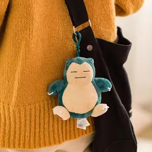 Anime pokemon pikachu mew snorlax eevee bulbasaur psyduck kawaii pelliza peluche bolsita mochila mochila regalo muñeca muñeca 6 mejores ventas eevee llavero - №2