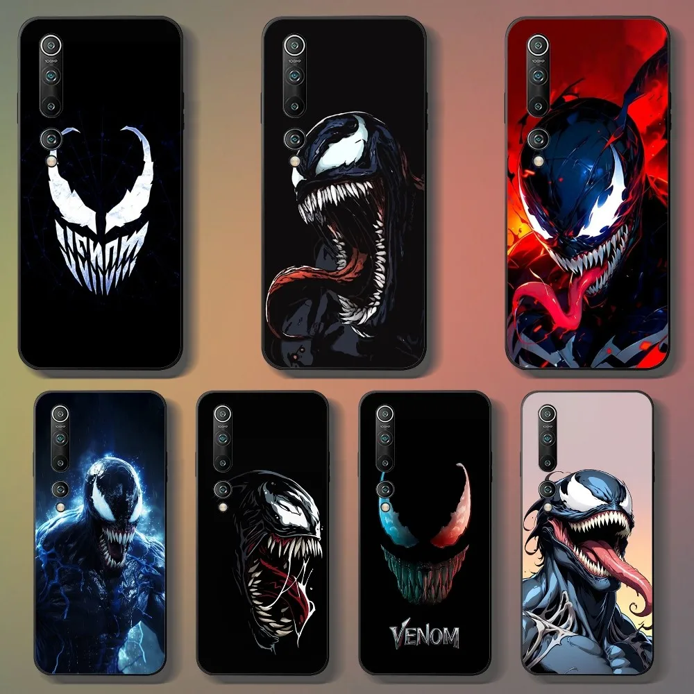 M-Marvel V-venom Phone Case For Xiaomi 11 Redmi Note 11 5G 8T 9A 9 10T Note8Pro Note9 12SUltra Black Case